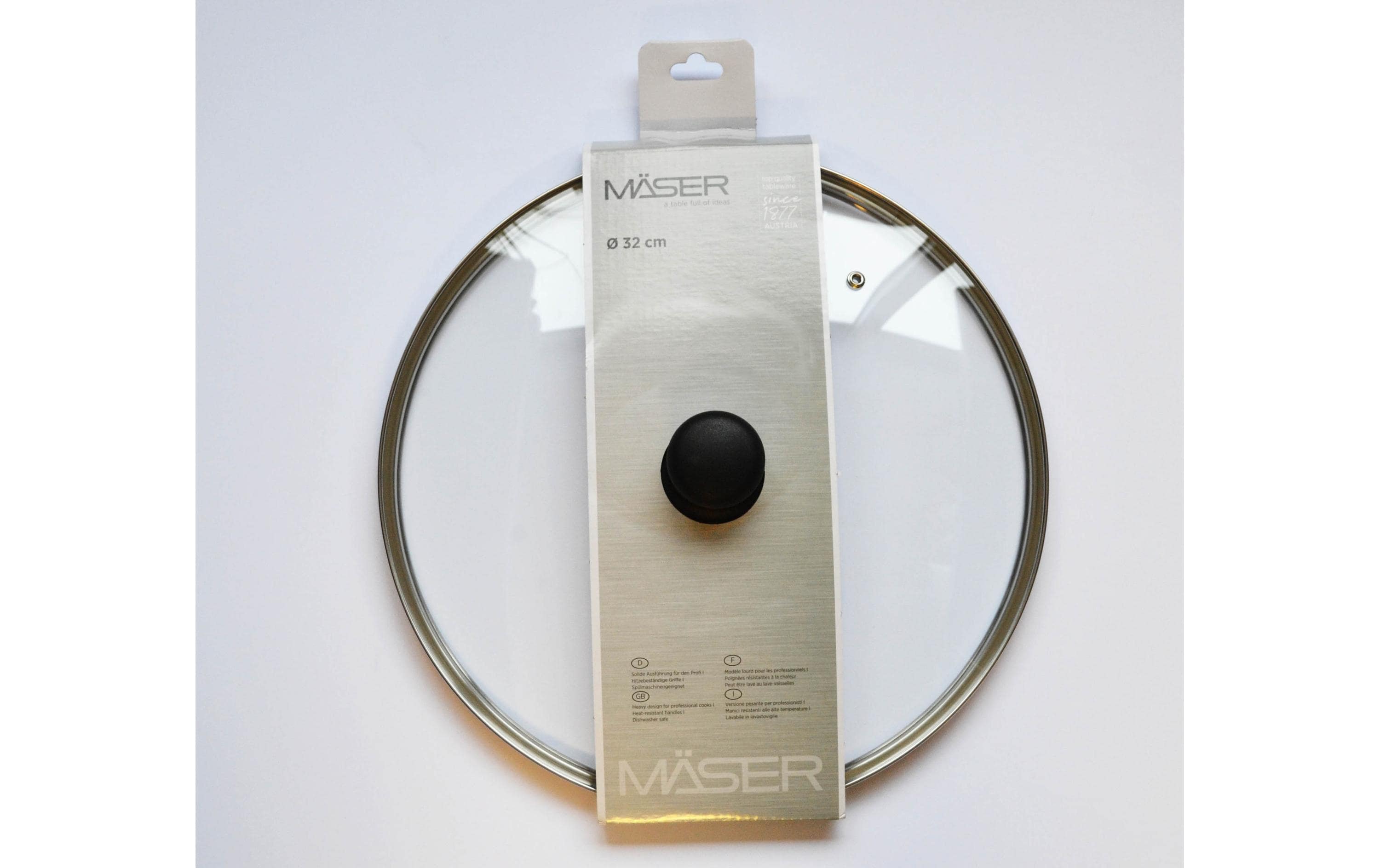 Mäser Pfannendeckel 32 cm, Transparent