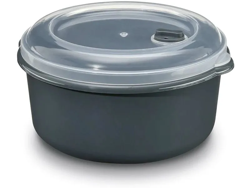 GOURMETmaxx Mikrowellendose 3 Stück 650/1000/1800ml Grau GOURMETmaxx Mikrowellendose 3 Stück 650/1000/1800ml Grau