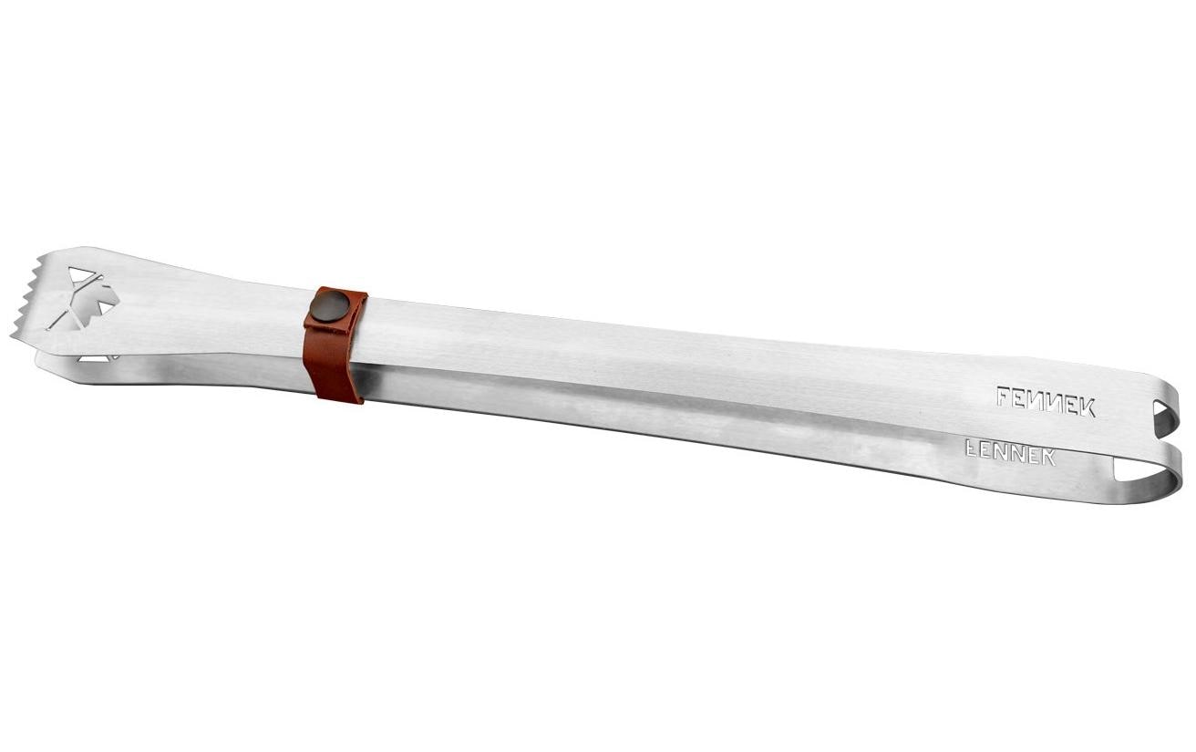 Fennek Grill Grillzange gross Silber