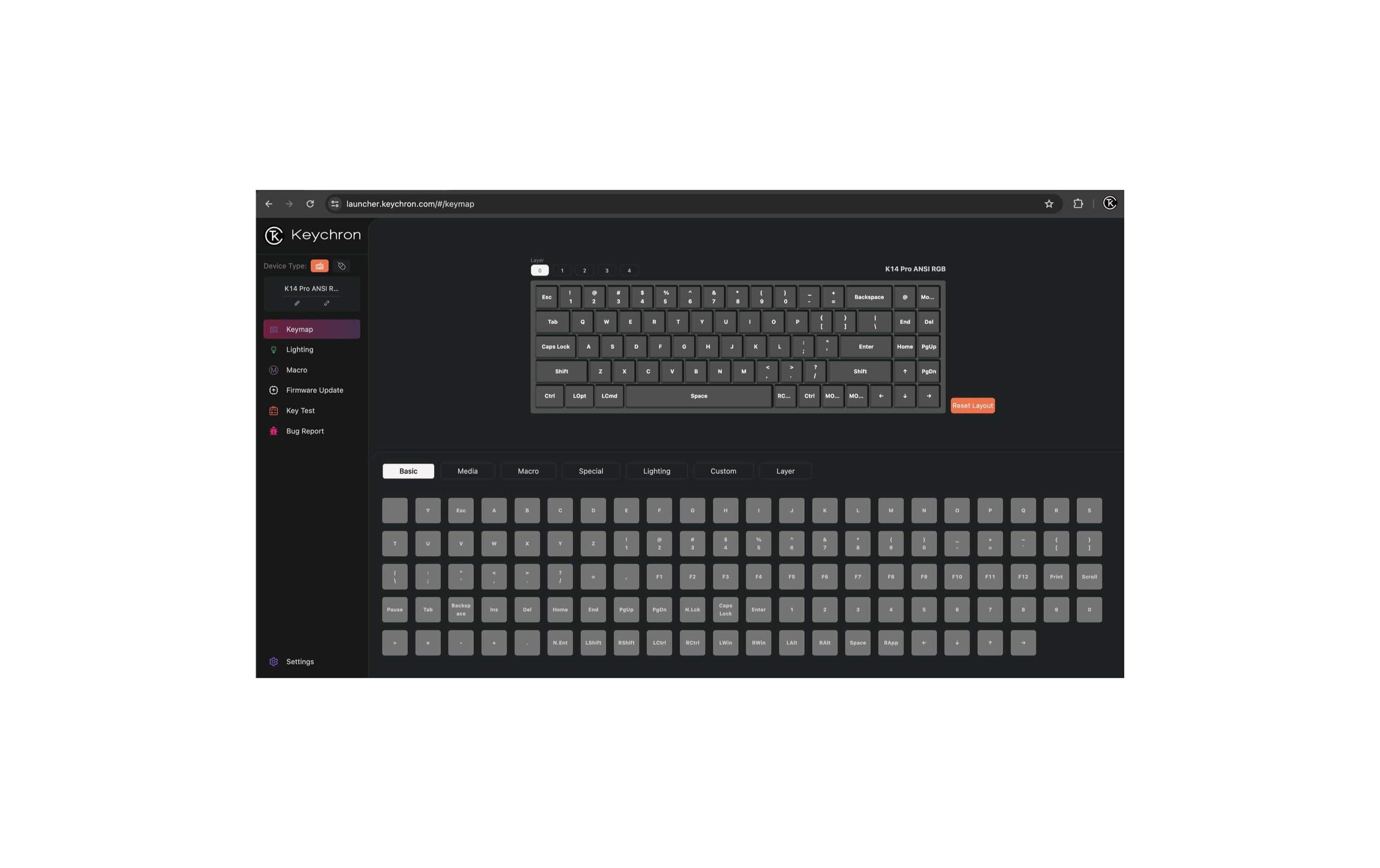 Keychron Gaming-Tastatur Q10 Max Black QMK Red Switch