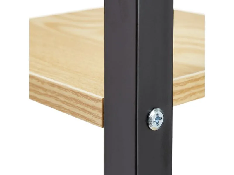relaxdays Blumentreppe Stahl / MDF, Hellbraun / Schwarz, 117 cm relaxdays Blumentreppe Stahl / MDF, Hellbraun / Schwarz, 117 cm