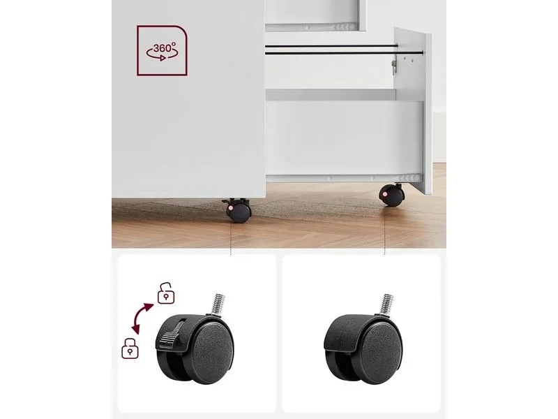 VASAGLE Aktenschrank mit zwei Schubladen