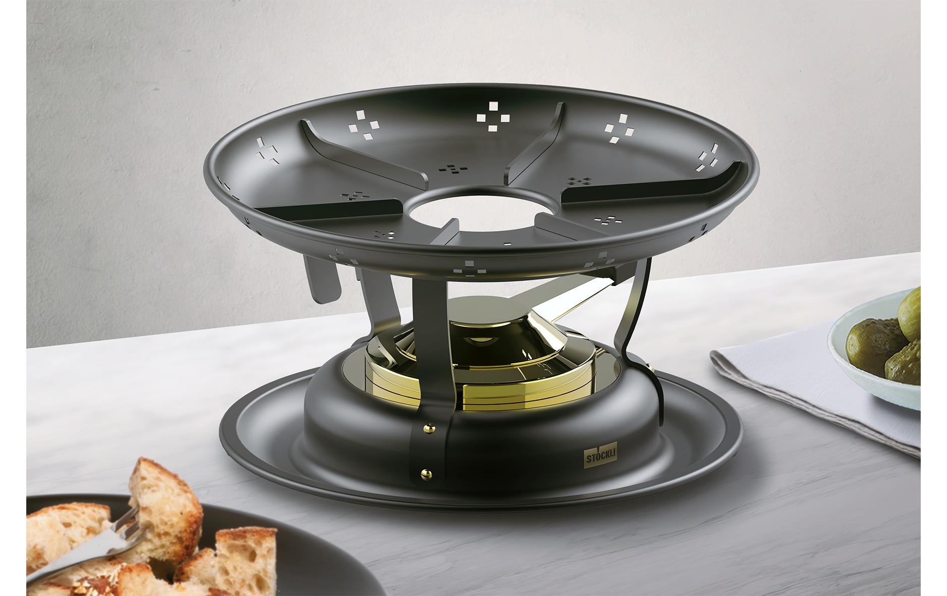 Stöckli Fondue-Rechaud Classic Schwarz