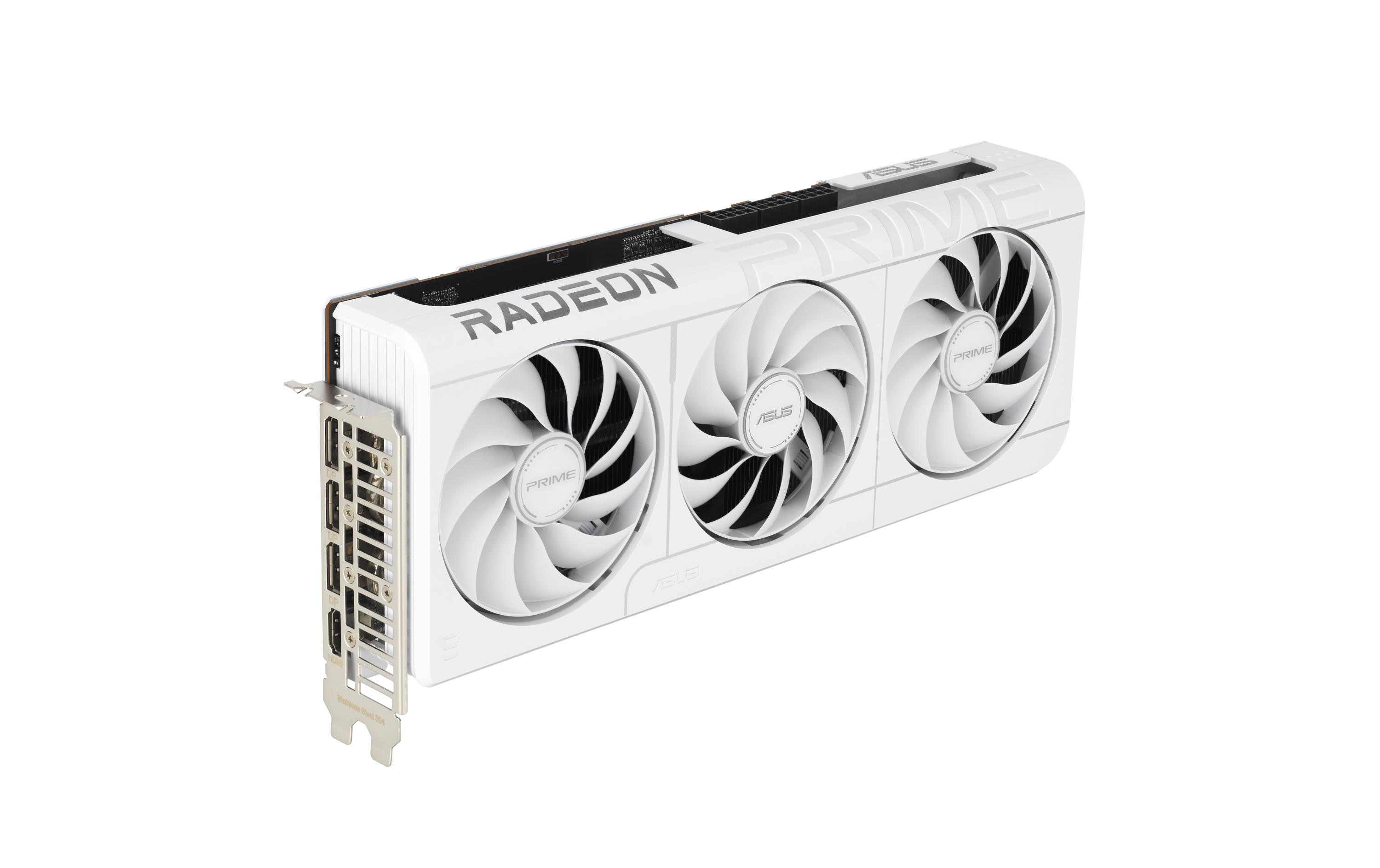 ASUS Grafikkarte Prime Radeon RX 9070 XT OC Edition 16GB Weiss