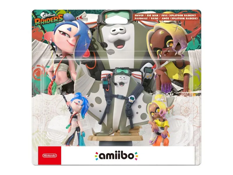 Nintendo amiibo Splatoon Raiders 3 in 1 Shiver, Big Man, Frye