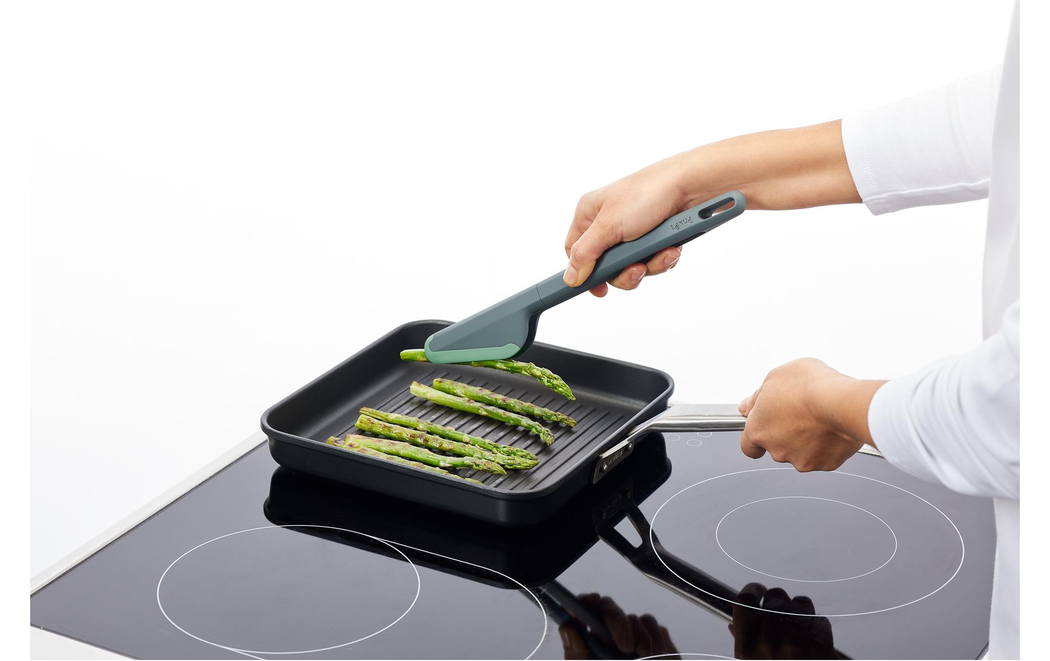 Lékué Küchenzange PBT/Silikon, Grün/Schwarz