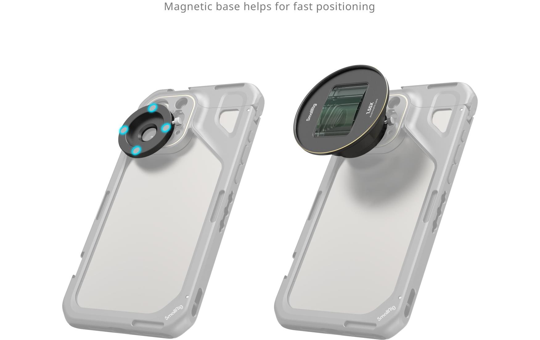 Smallrig 1.55x Anamorphotisches Objektiv für Mobiltelefone (T-Mount)