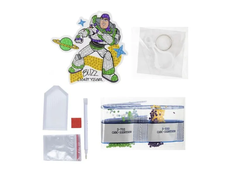 CRAFT Buddy Buzz Lightyear, Crystal Art Rucksack Anhänger