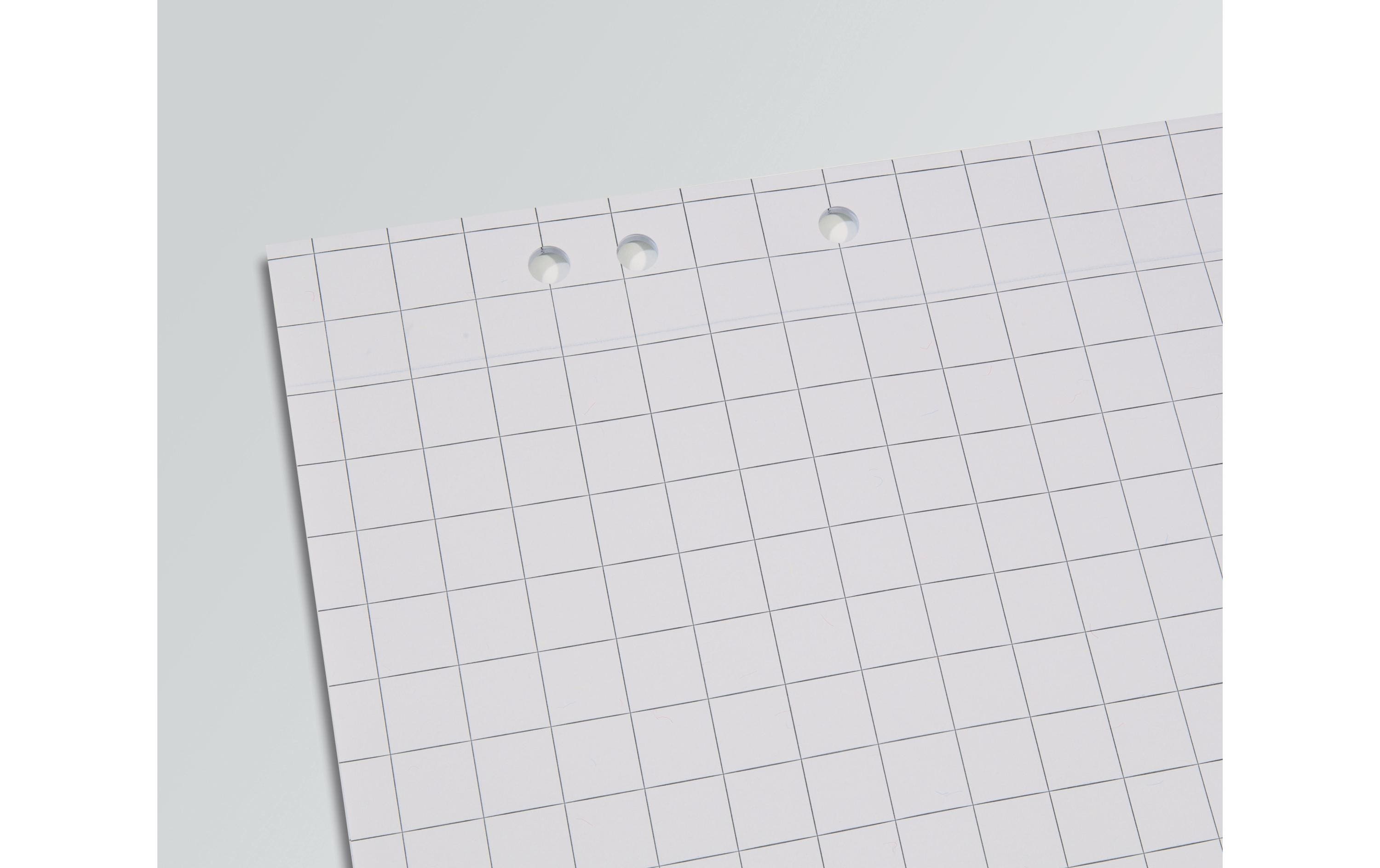 Sigel Flipchart 68 x 98 cm 20 Blatt Kariert 80 g/m², 5 Stück