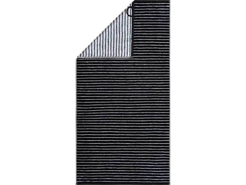 Cawö Duschtuch 80 x 150 cm, Schwarz/Weiss