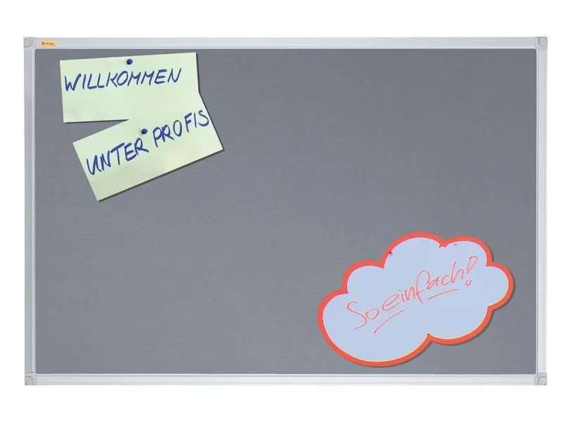 Franken Pinnwand X-tra!Line 45 cm x 60 cm, Grau Franken Pinnwand X-tra!Line 45 cm x 60 cm, Grau