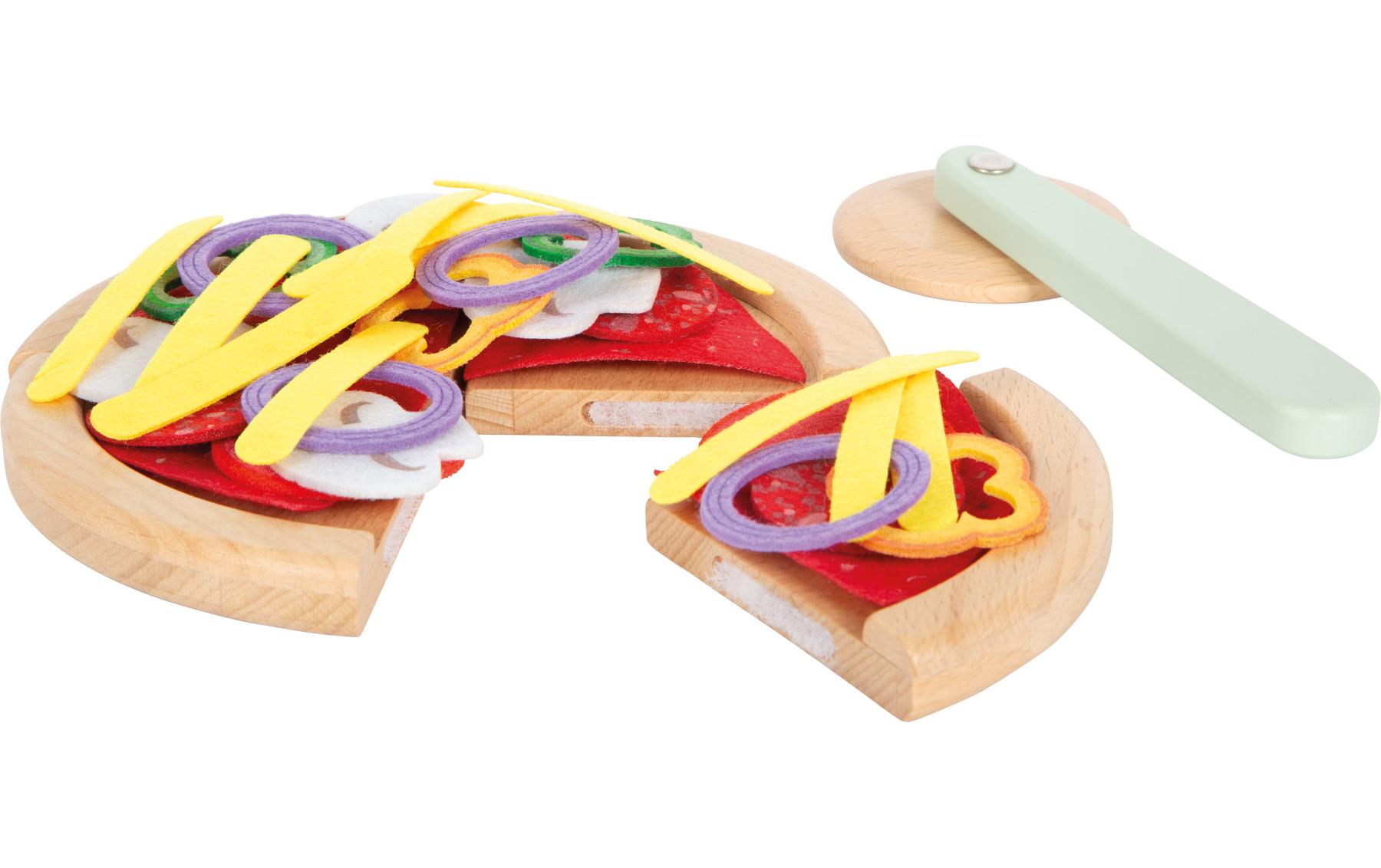 small foot Spiel-Lebensmittel Pizzeria-Set