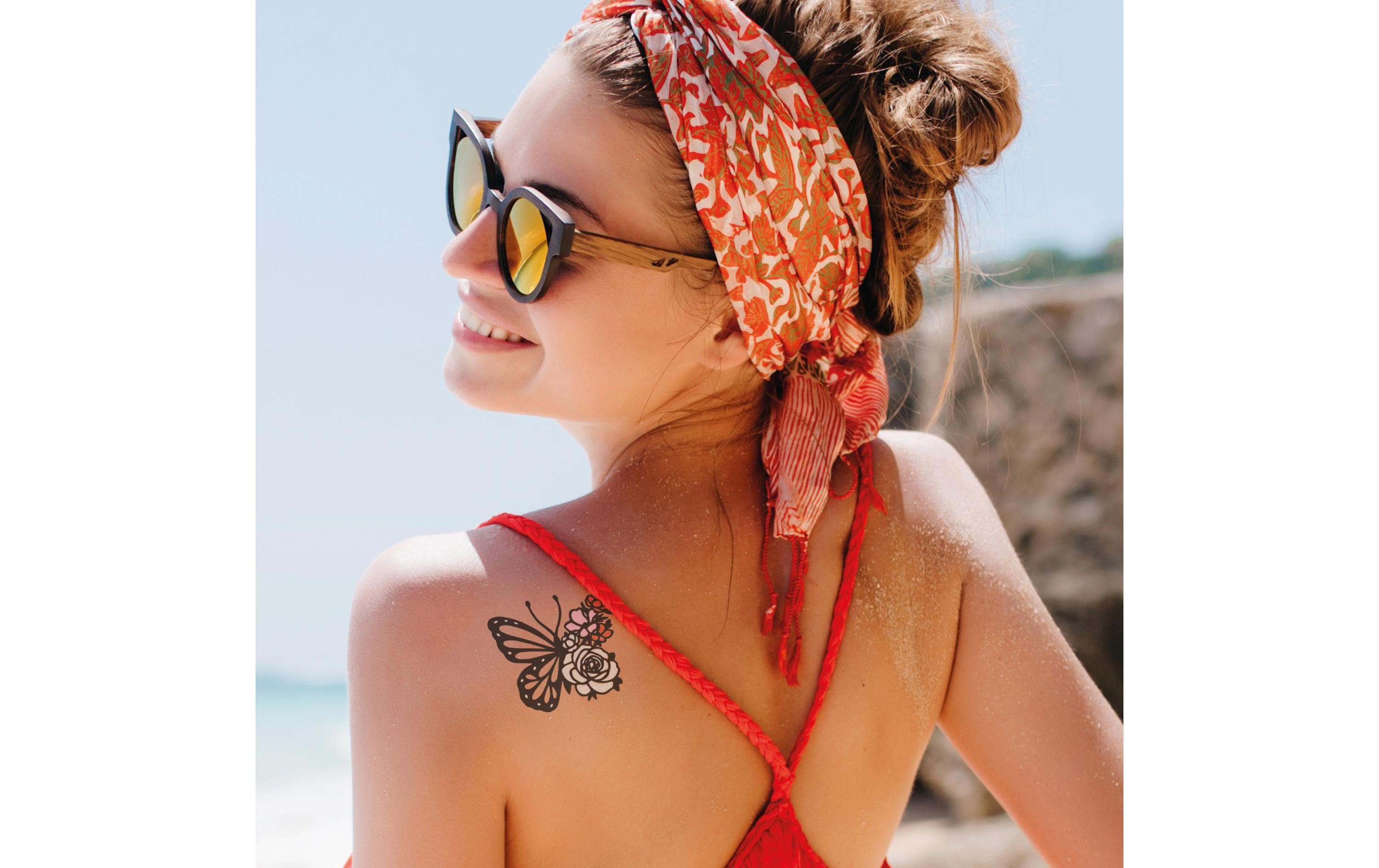 LaDot Tattoostempel Schmetterling Large