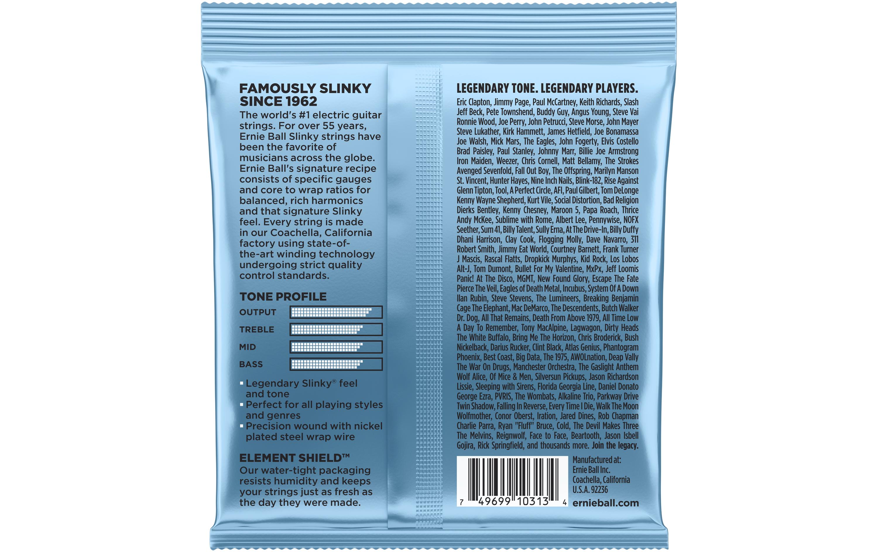 Ernie Ball Gitarrensaiten 2212 Slinky Nickel – Primo 9.5 - 44