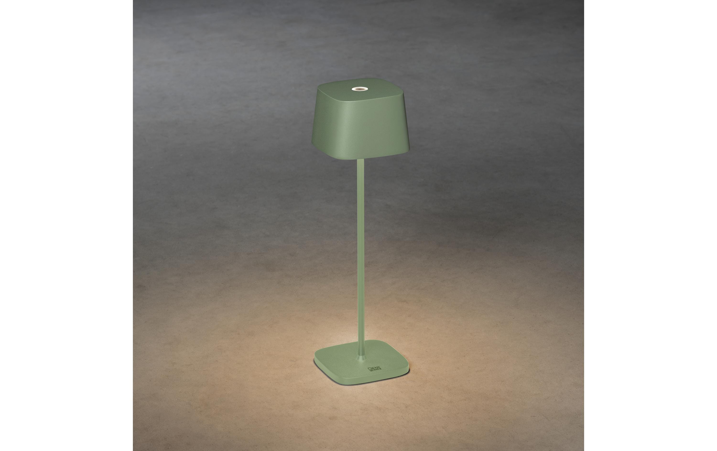 Konstsmide Akku-Tischleuchte USB Capri, 2700-3000 K, 2.2 W, Mintgrün