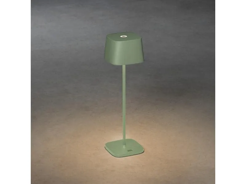 Konstsmide Akku-Tischleuchte USB Capri, 2700-3000 K, 2.2 W, Mintgrün