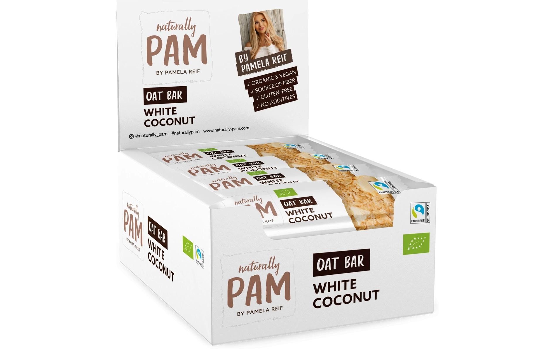Naturally Pam Riegel Bio Oat Bar White Coconut 12 x 40 g
