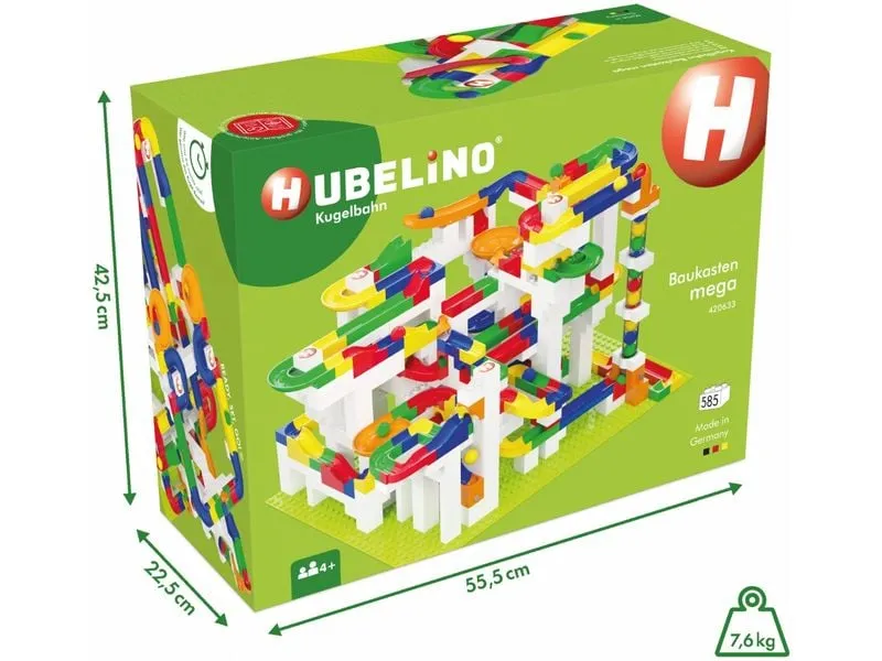 Hubelino Kugelbahn Baukasten Mega 585 Teile