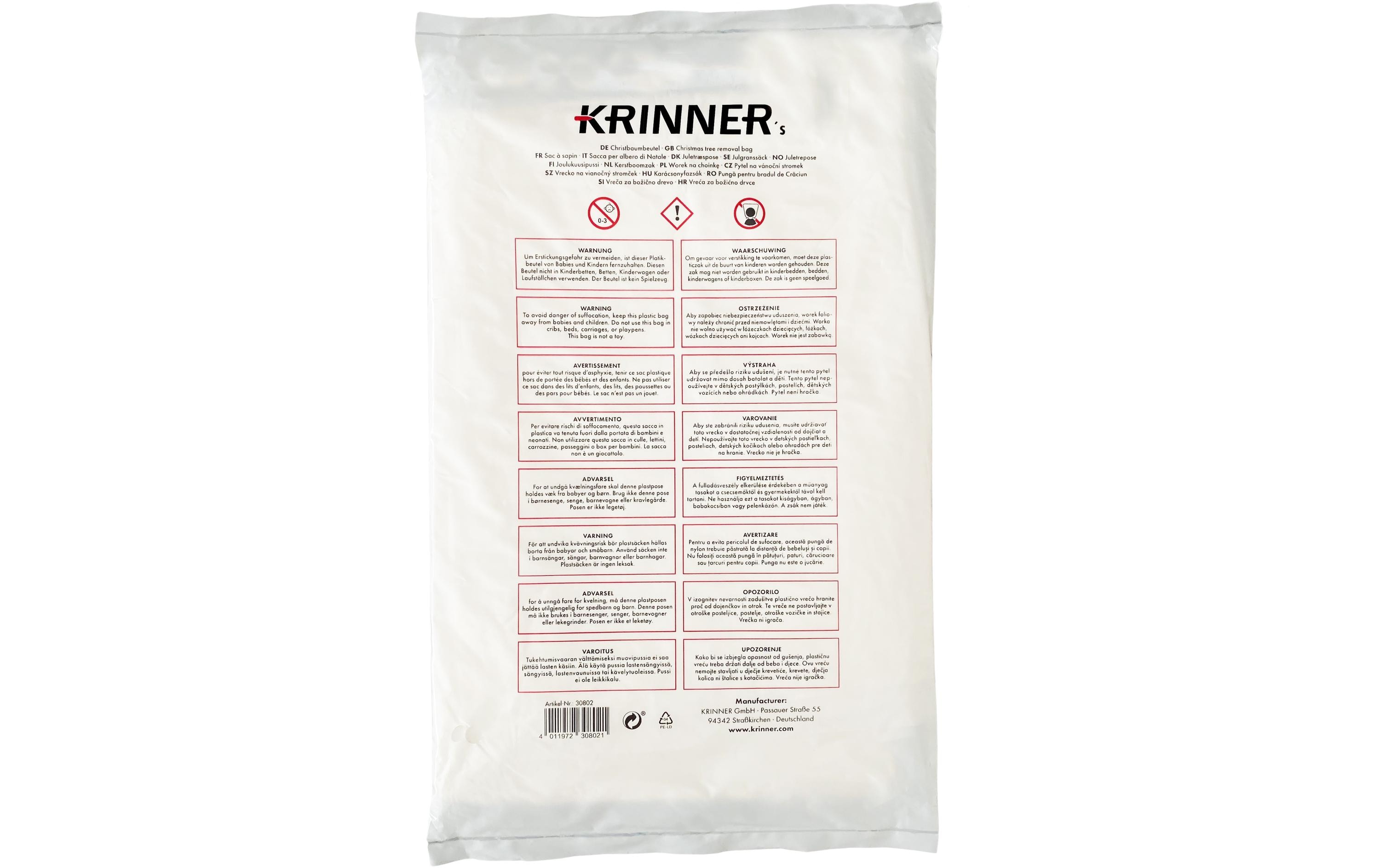 Krinner Baumtasche 230 x 180 cm, Weiss Krinner Baumtasche 230 x 180 cm, Weiss