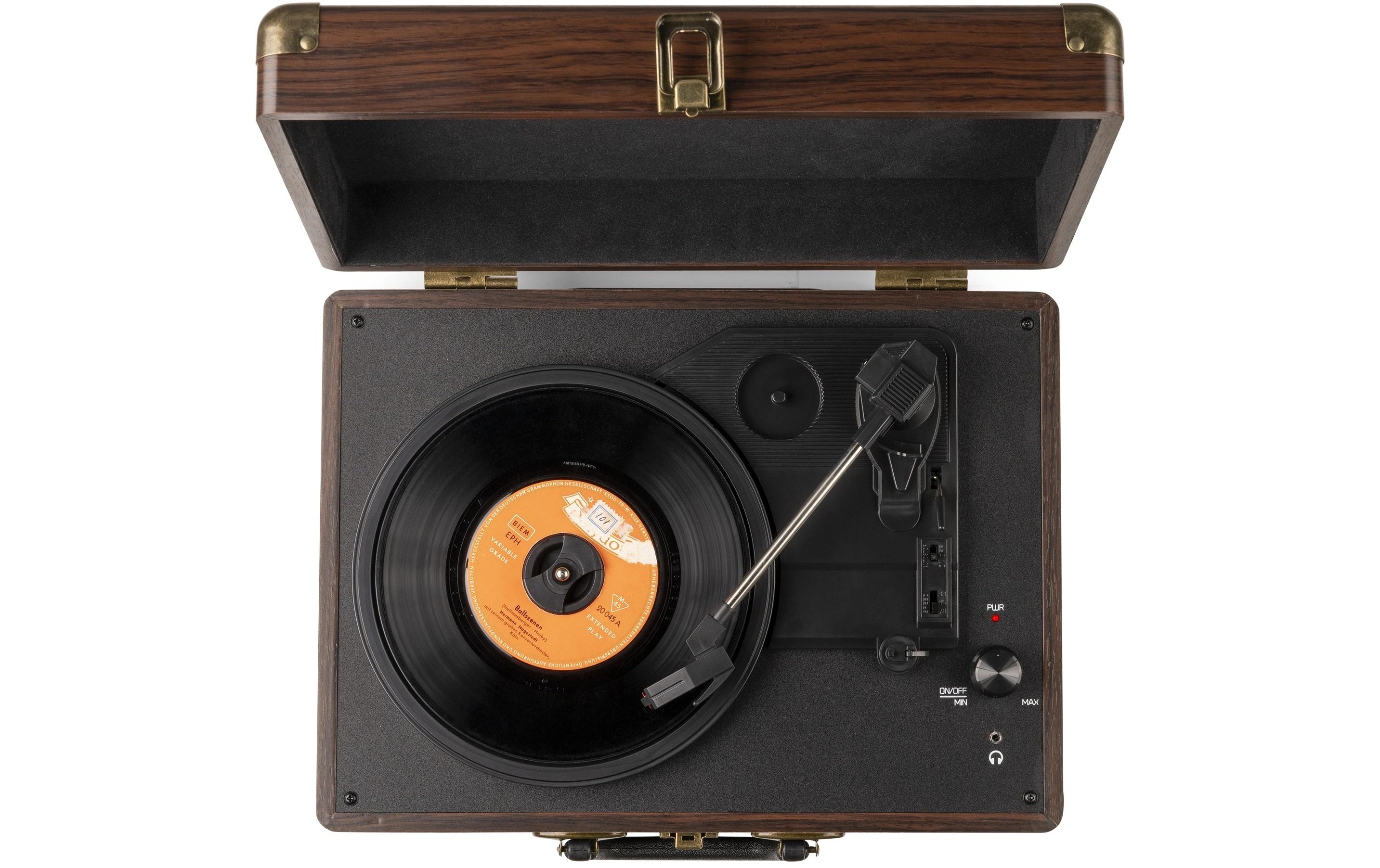 Audizio Plattenspieler RP114 Dunkelbraun