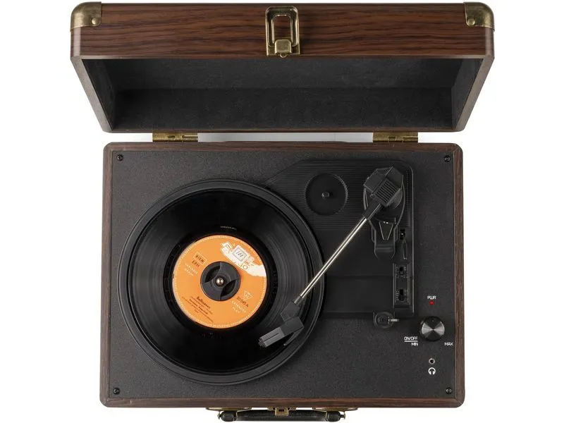 Audizio Plattenspieler RP114 Dunkelbraun