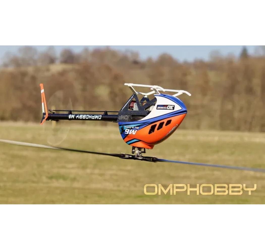 OMPHobby Helikopter M6 Cosmic-Orange Bausatz und Rotorblätter