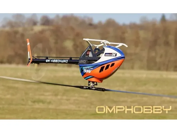 OMPHobby Helikopter M6 Cosmic-Orange Bausatz und Rotorblätter