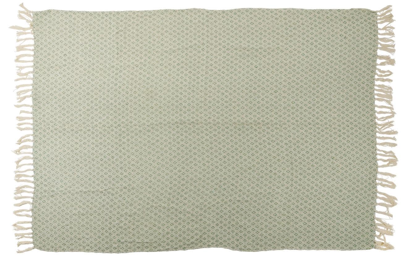 Arti Casa Baumwolldecke 170 x 130 cm, Grün