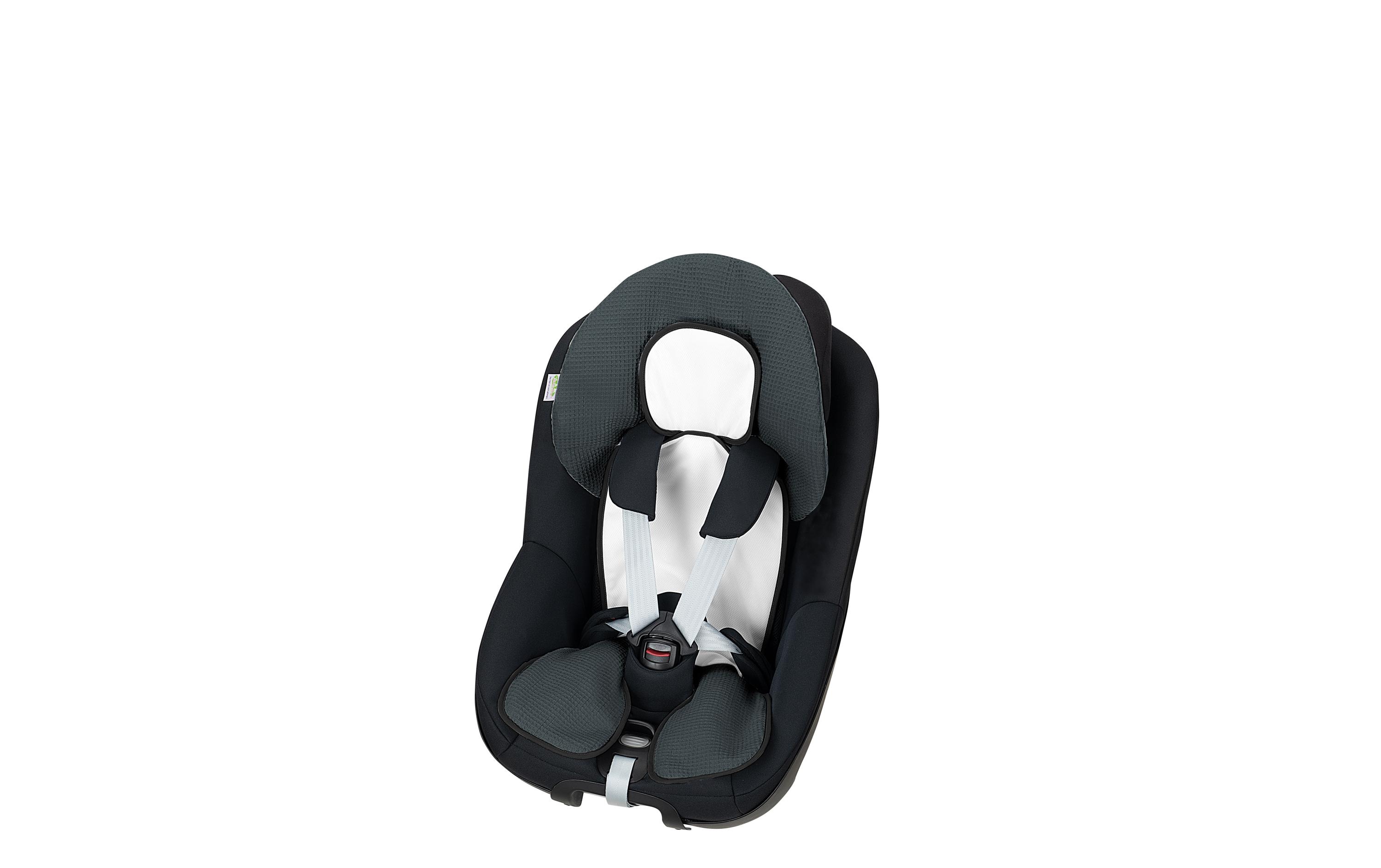 Odenwälder Babycool-Auflage für den Autositz Graphite