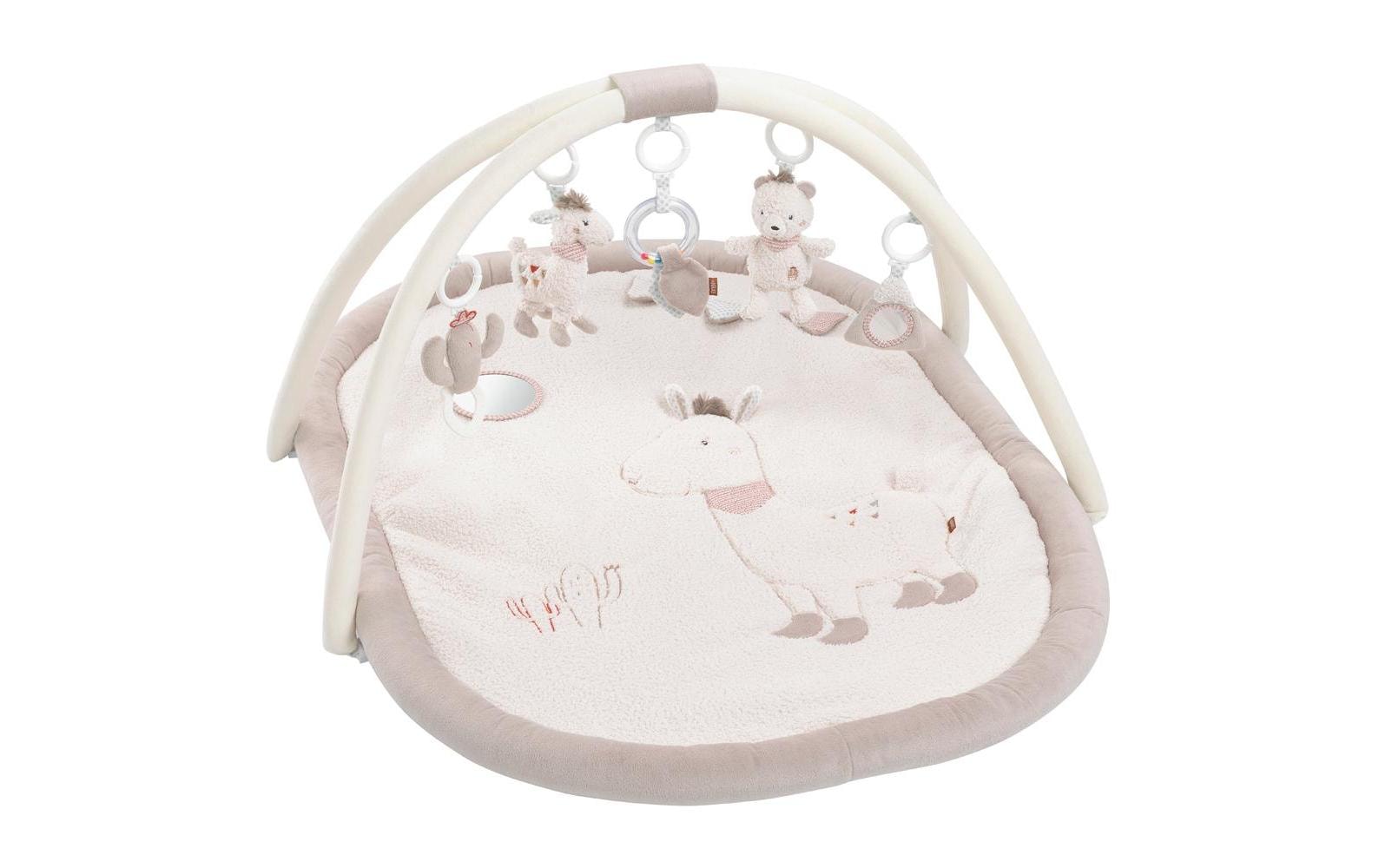 fehn Krabbeldecke mit Spielbogen Lama Peru fehn Krabbeldecke mit Spielbogen Lama Peru