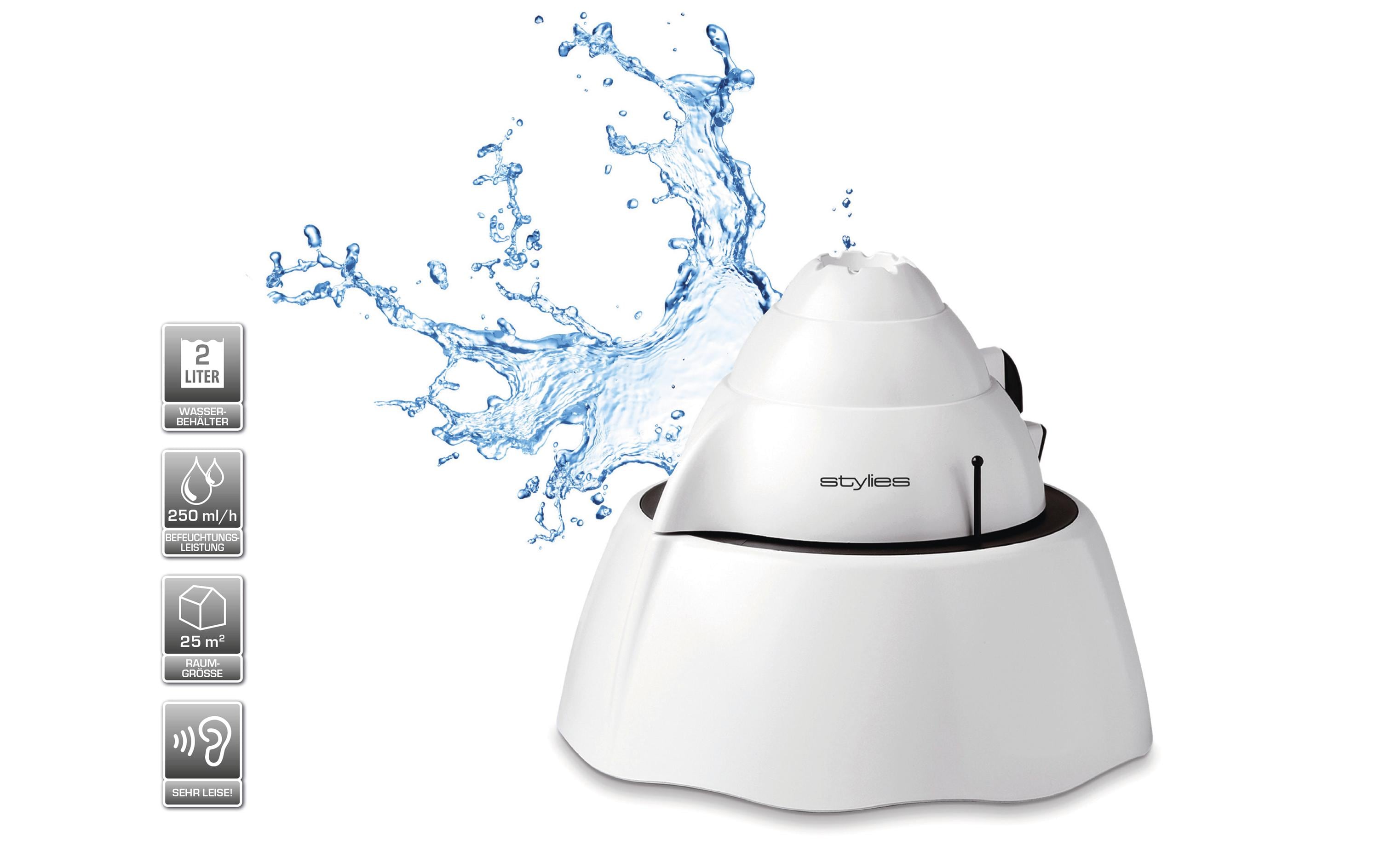 Stylies by Koenig Warmluftbefeuchter Atria 25 m²