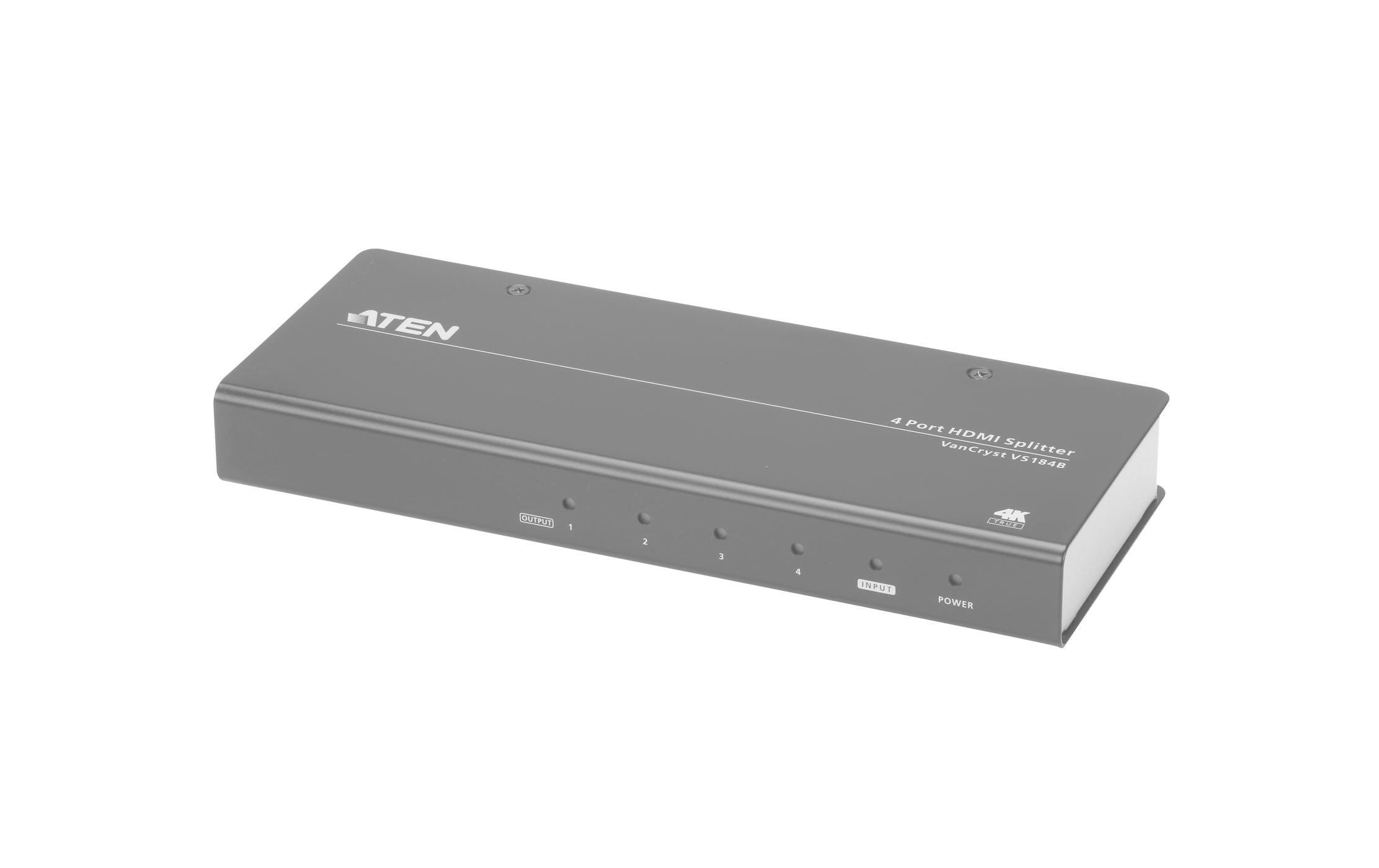 Aten 4-Port Signalsplitter HDMI - HDMI VS184B Aten 4-Port Signalsplitter HDMI - HDMI VS184B