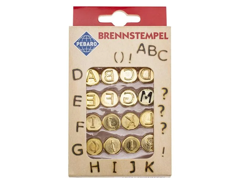 Glorex Brennstempel Buchstaben A-L 16-teilig Glorex Brennstempel Buchstaben A-L 16-teilig