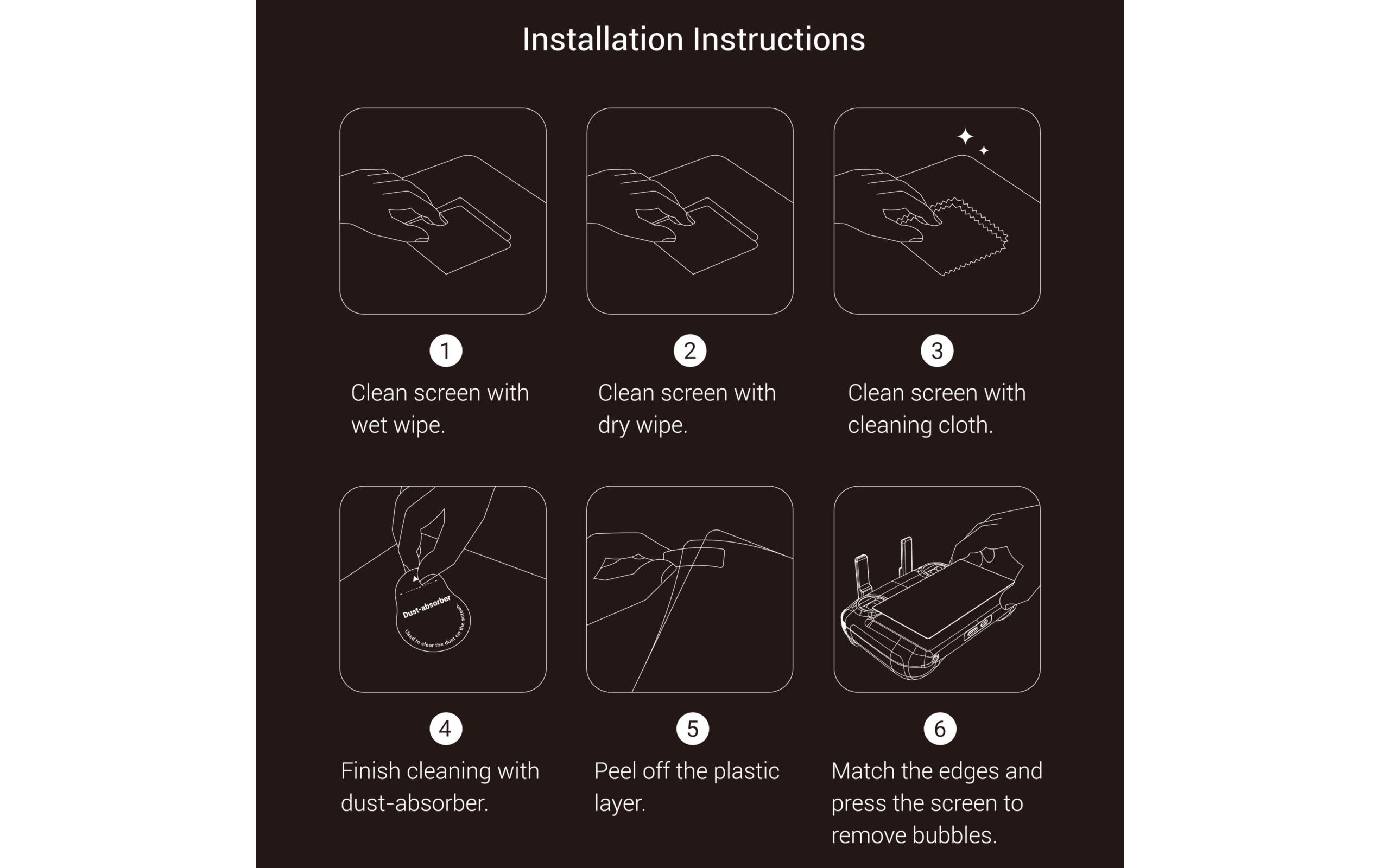 Smallrig Bildschirmschutz HD Screen Protector Kit for DJI RC / RC 2