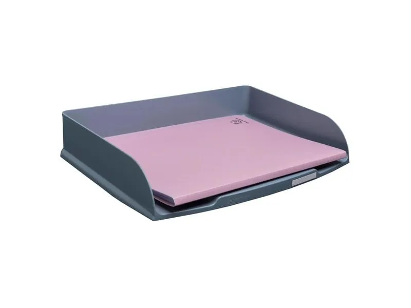 Exacompta Dokumentenablage Combo Styli AutentiK, A4+ Quer, Blaugrau Exacompta Dokumentenablage Combo Styli AutentiK, A4+ Quer, Blaugrau