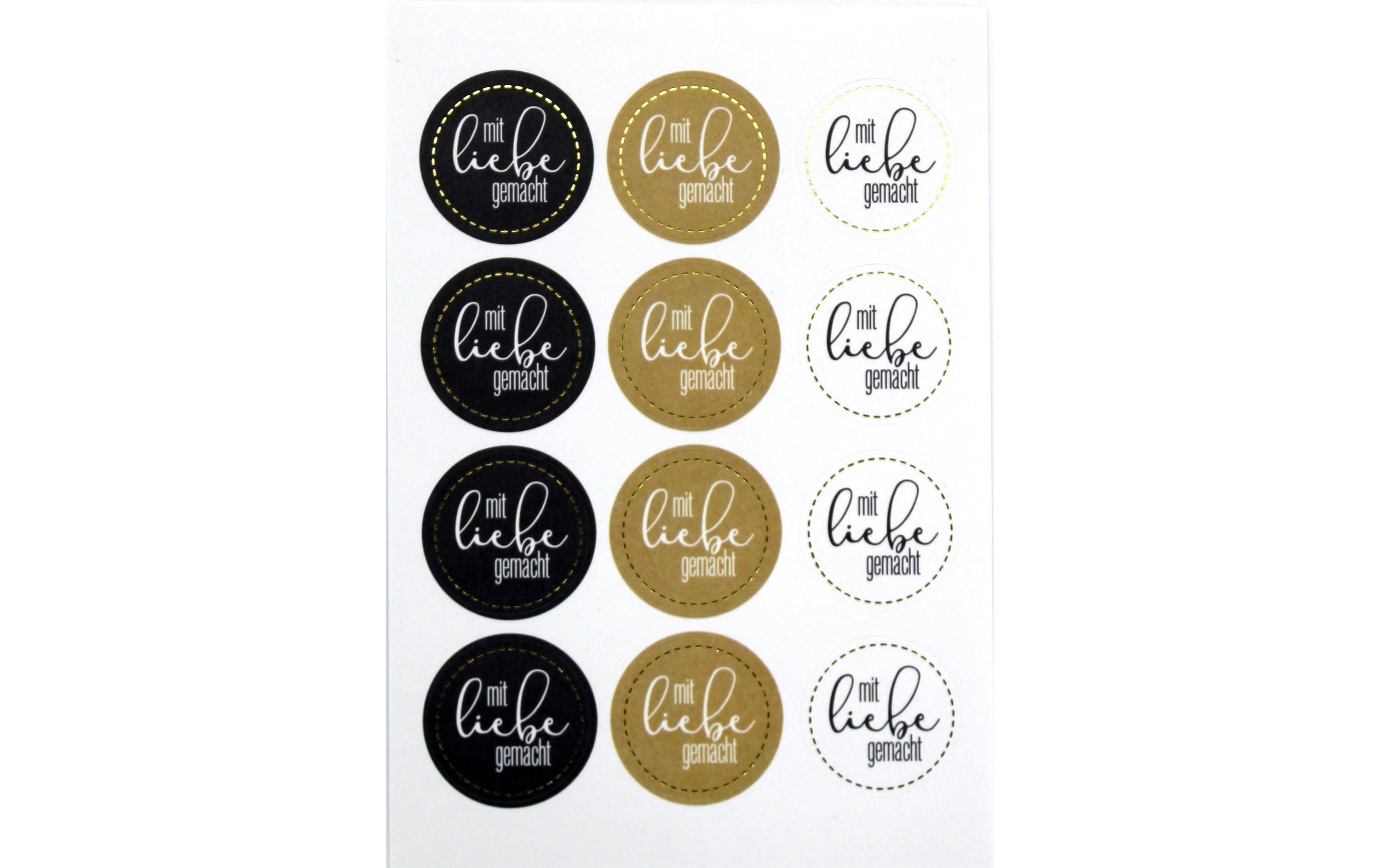 Artoz Motivsticker Mit Liebe gemacht 6 Stück