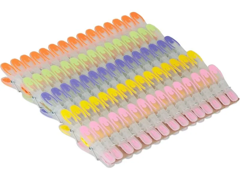 relaxdays Wäscheklammern Soft-Grip 75 Stück relaxdays Wäscheklammern Soft-Grip 75 Stück