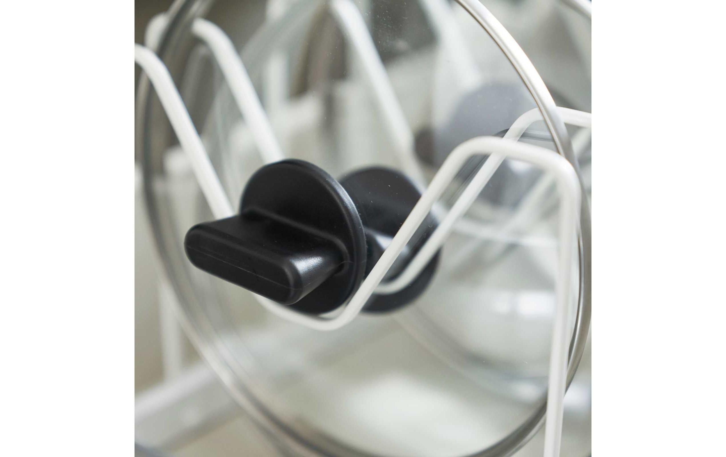 Yamazaki Deckel- und Pfannenhalter Tower Weiss