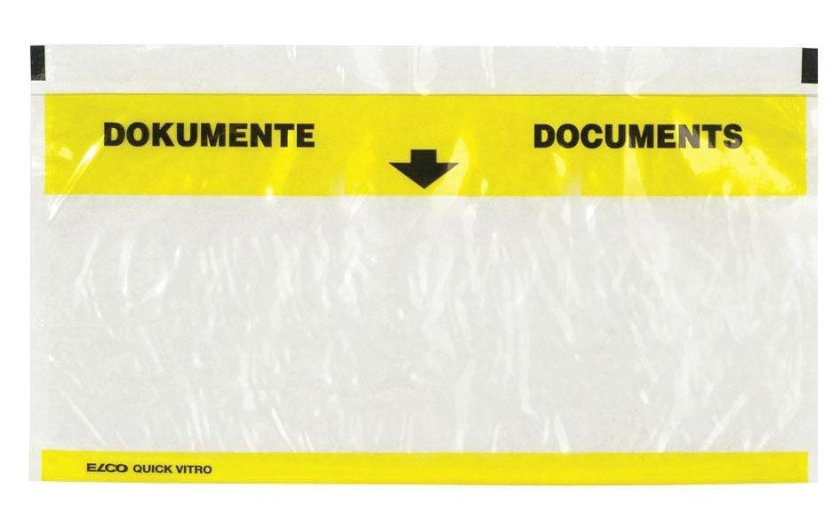 ELCO Dokumententasche Quick Vitro C5/6 Transparent, 250 Stück