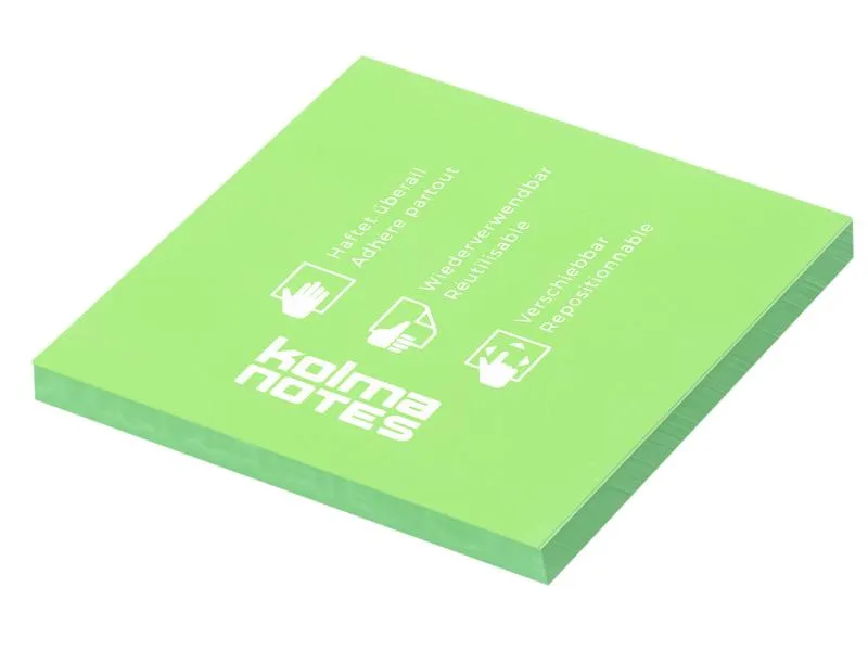 Kolma Notizzettel NOTES 76 x 76 mm Hellgrün, 100 Blatt Kolma Notizzettel NOTES 76 x 76 mm Hellgrün, 100 Blatt