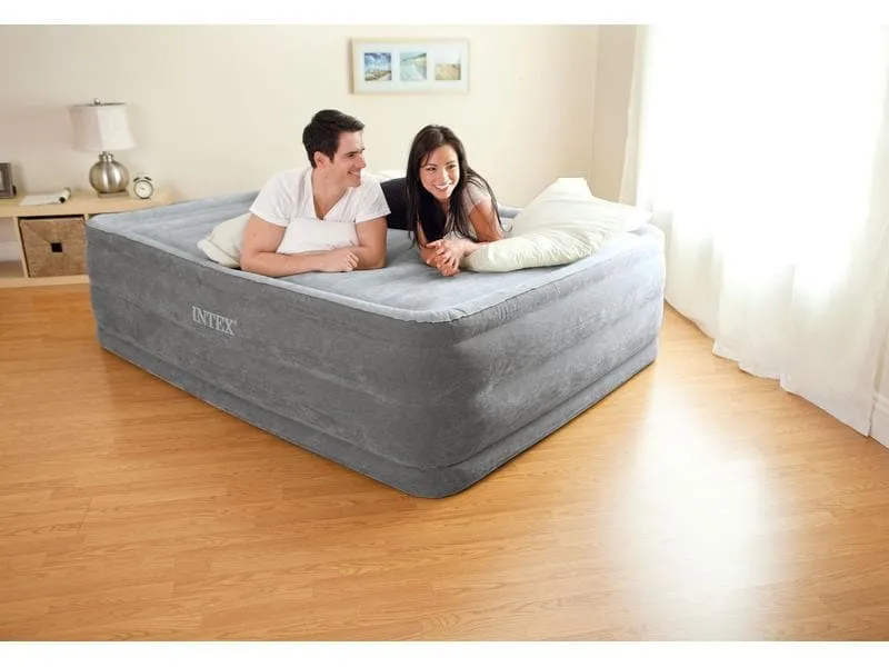Intex Luftbett Dura Beam Deluxe Queen 152 x 203 x 56 cm Intex Luftbett Dura Beam Deluxe Queen 152 x 203 x 56 cm