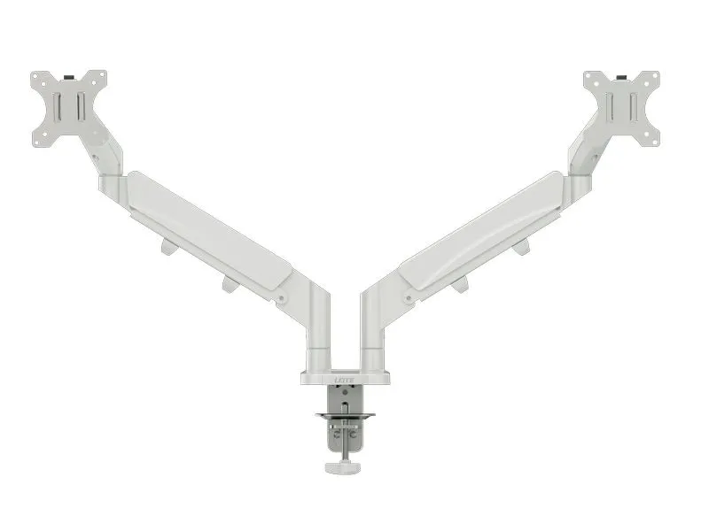 Leitz Tischhalterung Dual Monitorarm Ergo bis 9 kg – Grau