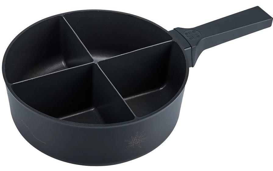 4Fondue Fondue-Caquelon Schwarz