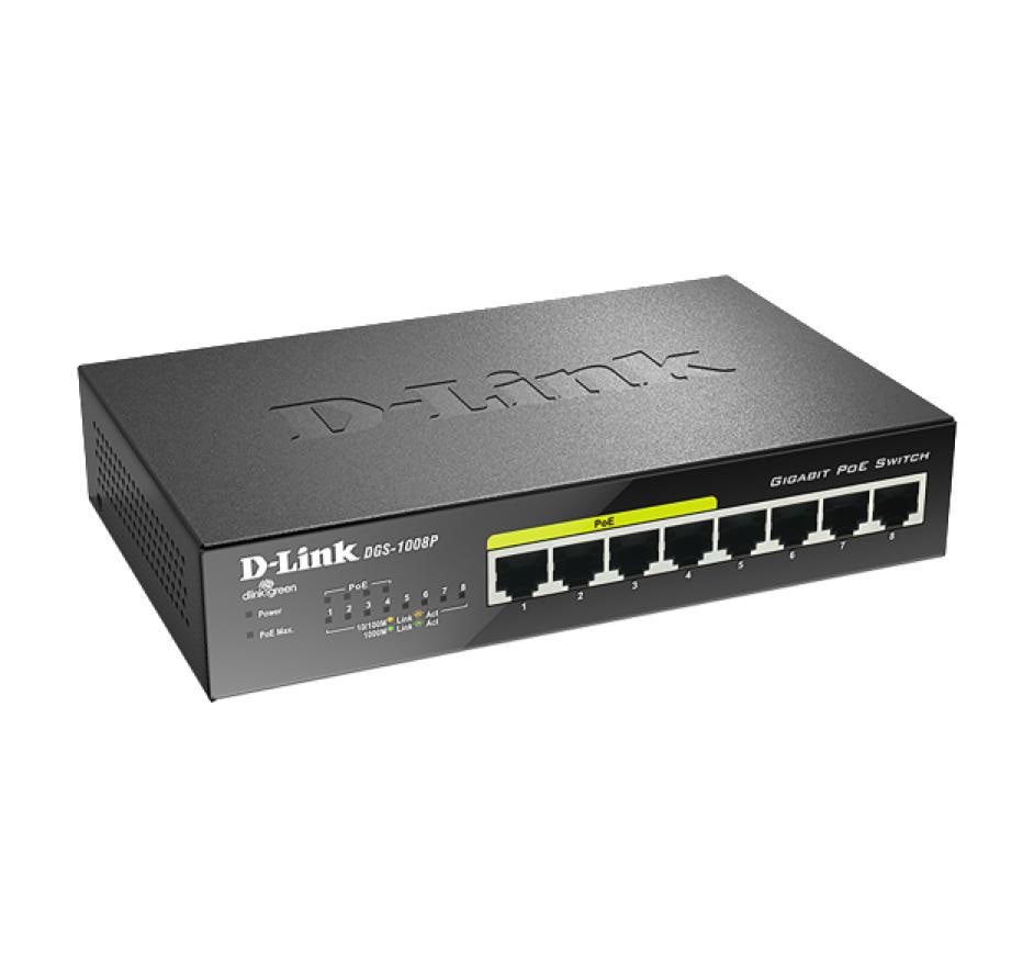 D-Link PoE Switch DGS-1008P/E 8 Port D-Link PoE Switch DGS-1008P/E 8 Port
