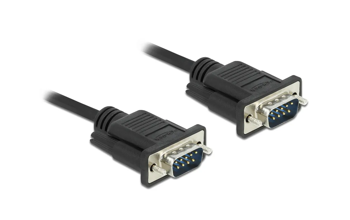 Delock Anschlusskabel RS-232 DB9, m-m 2 m