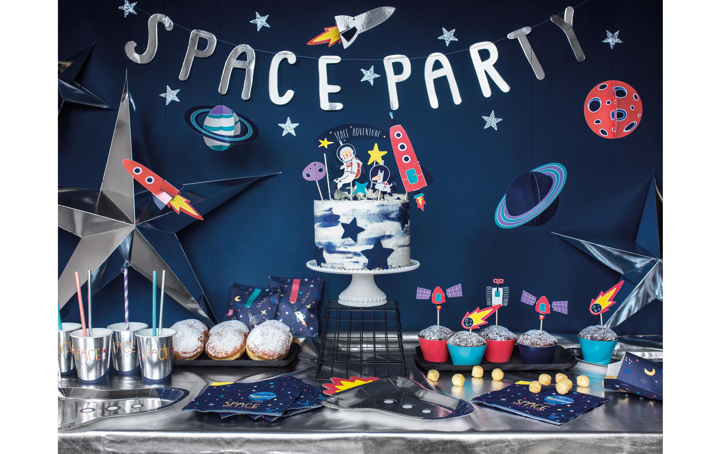 Partydeco Papierdekoration Kosmos 5 Stück