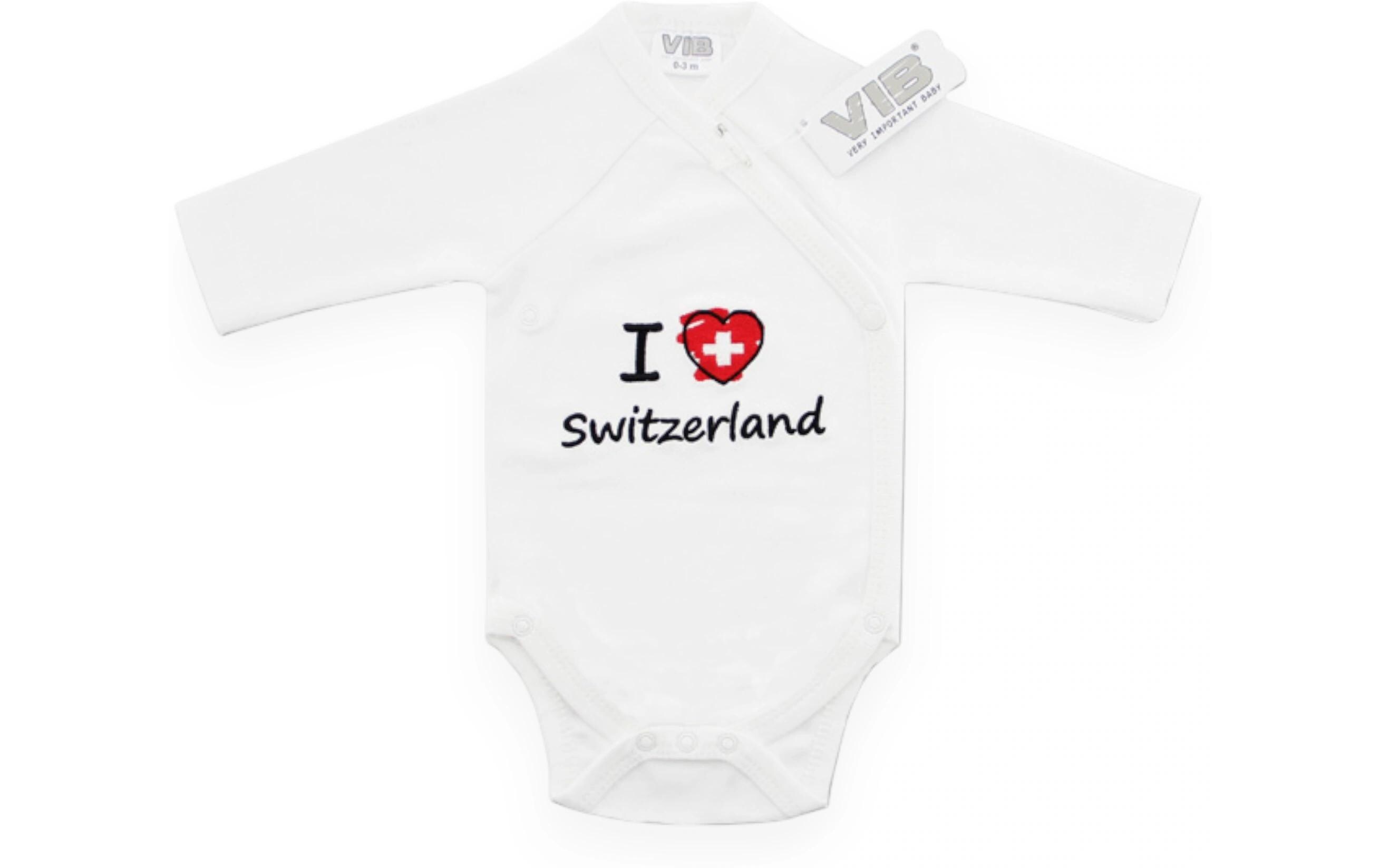 Very Important Baby Body I (Herz) Switzerland Weiss