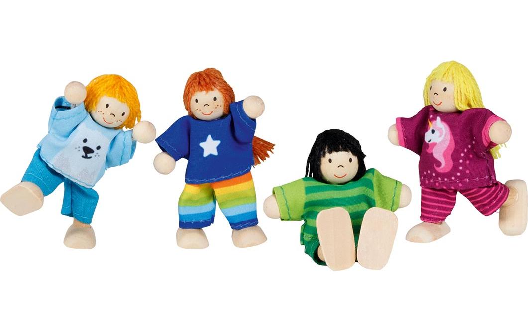 Goki Biege Puppe Kinder-Clique 4-teilig Goki Biege Puppe Kinder-Clique 4-teilig