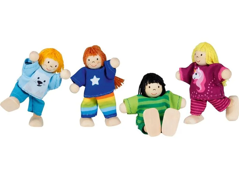 Goki Biege Puppe Kinder-Clique 4-teilig