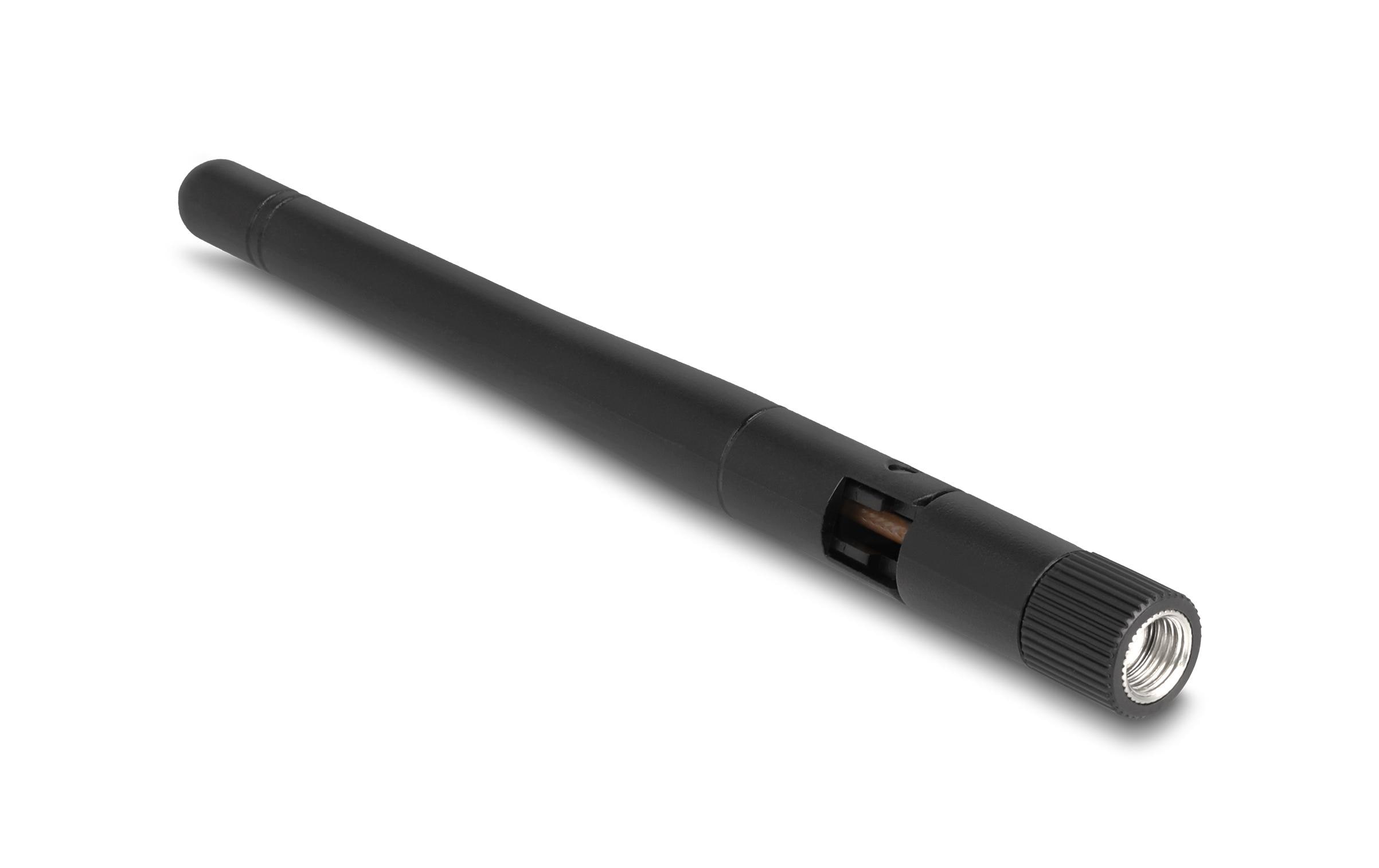 Delock WLAN-Antenne 802.11 ac/ax/a/b/g/n RP-SMA 2 dBi Rundstrahl